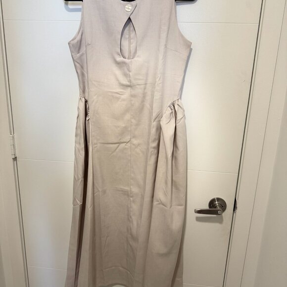 Hollow Out A Line Sleeveless Midi Dress - Picture 5 of 7